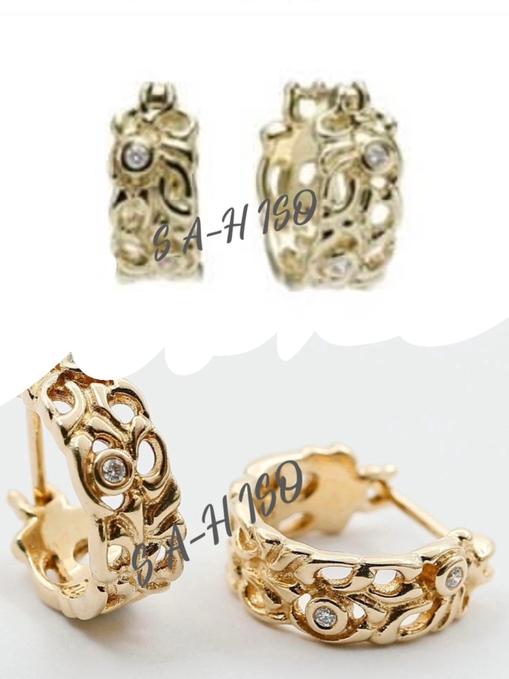NFS! ISO Pandora 14k gold earrings